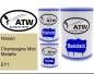 Preview: Nissan, Champagne Mist Metallic, EY1: 500ml Lackdose + 500ml Klarlack + 250ml Härter - Set, von ATW Autoteile West.